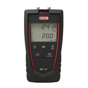 UTGÅTT - Tryckmätare Kimo MP120 ±1000Pa, hastighet 2-40 m/s