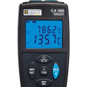 CA 1822 Temperaturlogger – 2 ingångar för typ K, J, T, E, N, R, S | USB & Bluetooth