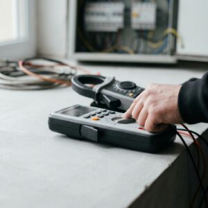 Vilket mätinstrument används för att mäta ström​?