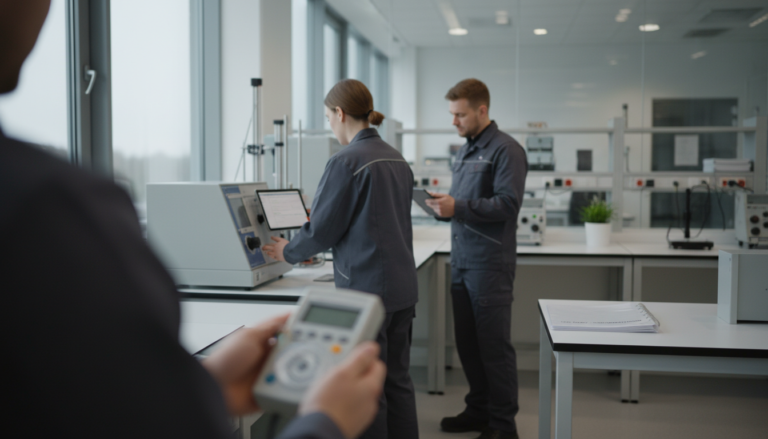 Hur säkerställer drifttekniker spårbar service av mätinstrument?